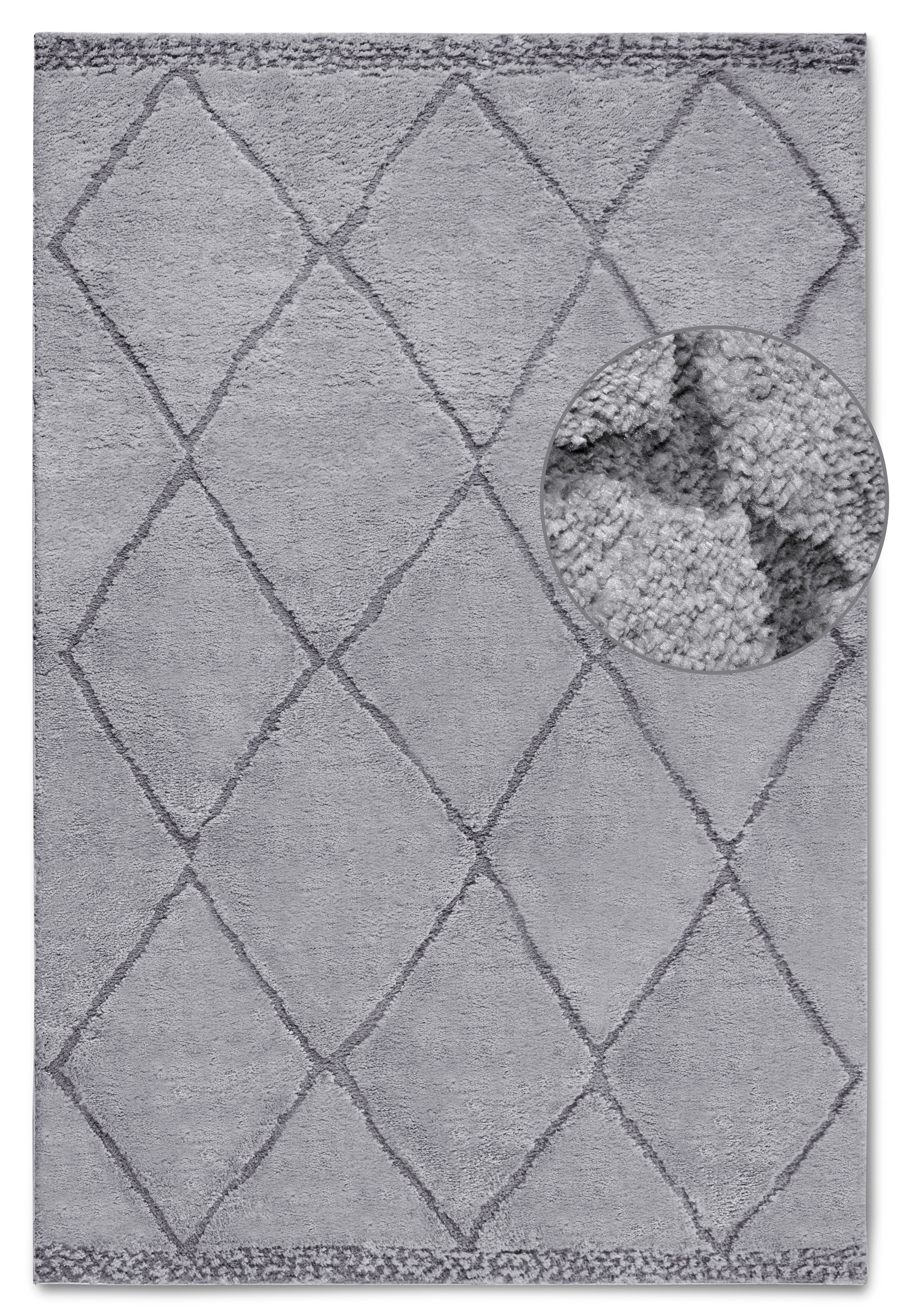 ELLE DECORATION Designteppich Perrotin, rechteckig, Höhe: 18 mm, Läufer, Shaggy, flauschig, weich, Langflor, modern, Hoch Tief Effekt