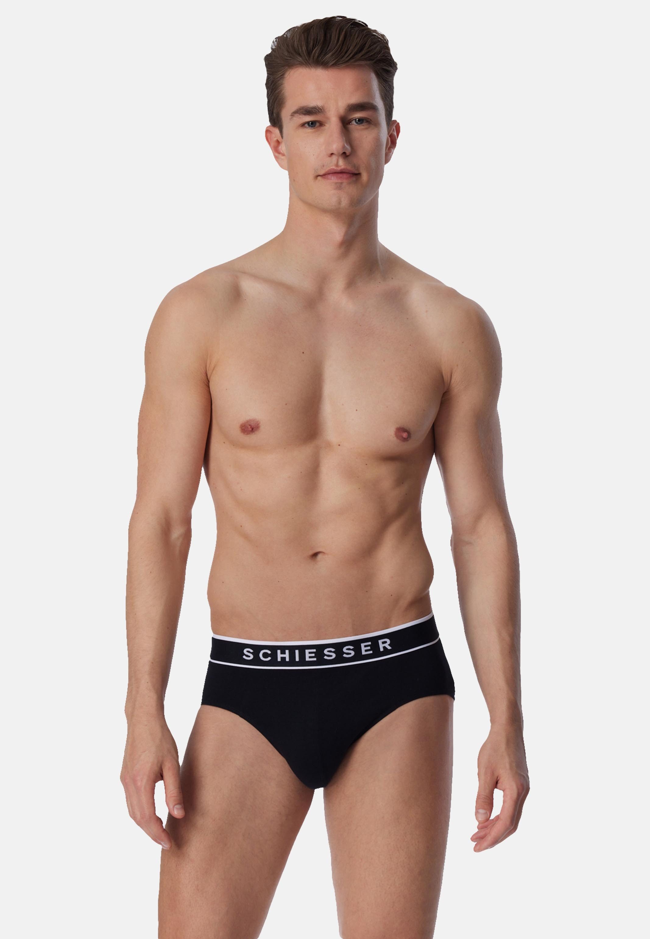 Schiesser Slip 9er Pack 95/5 Organic Cotton (Spar-Set, 9-St) Rio Slip / Unterhose - Baumwolle - ohne Eingriff - Atmungsaktiv