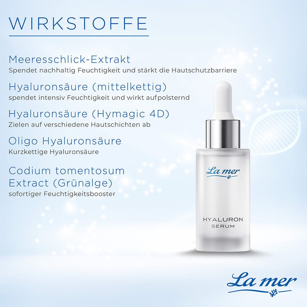 La mer Gesichtspflege Hyaluron Serum – aufpolsterndes Feuchtigkeitsserum