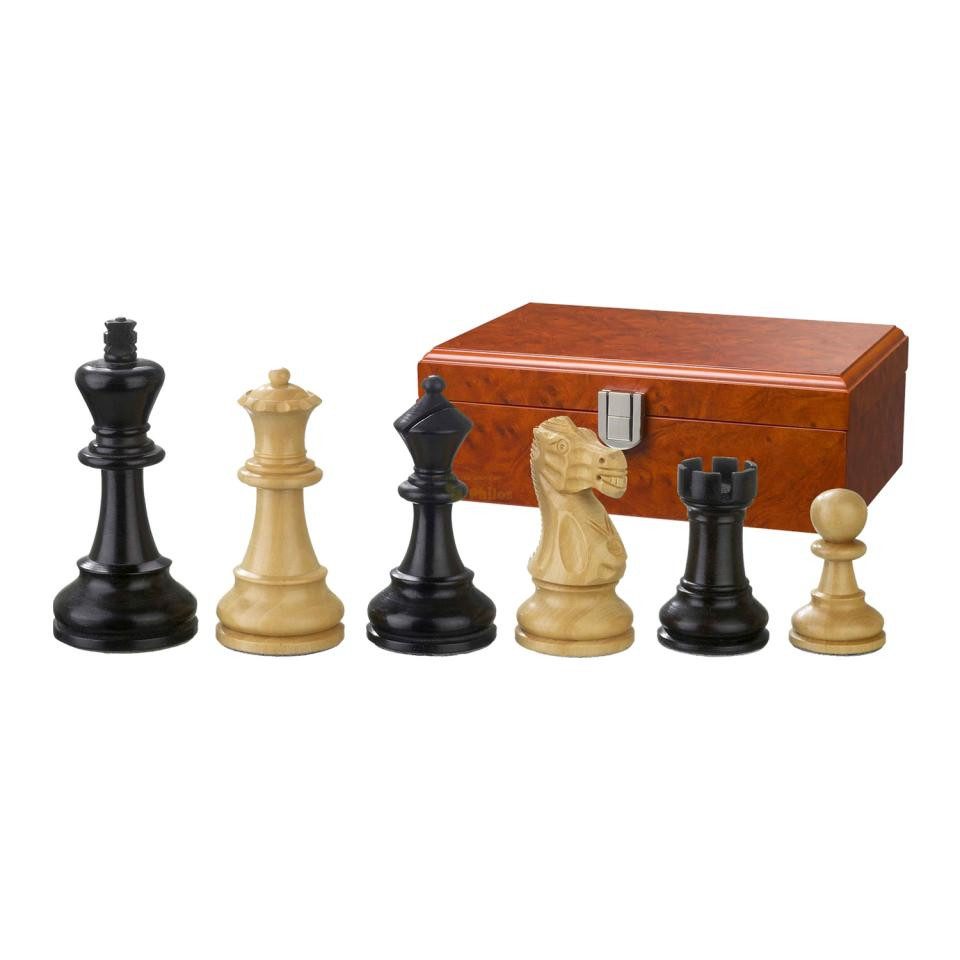 Philos Spiel, Schachfiguren - Hadrian - Holz - American Staunton - Königshöhe 90 mm