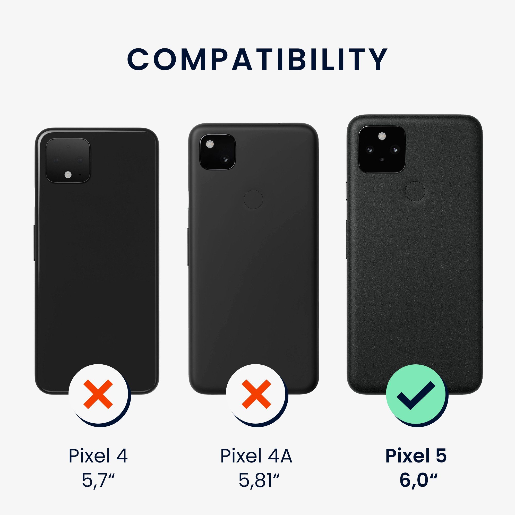 kwmobile Handyhülle Handyhülle für Google Pixel 5 Hülle, Silikon Case metallisch schimmernd - Schutzhülle Cover