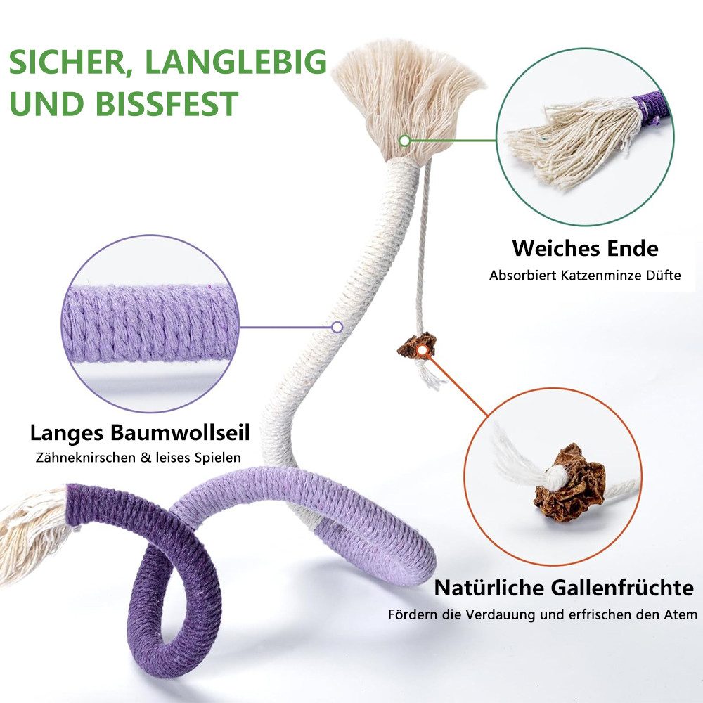 NUODWELL Tier-Intelligenzspielzeug Katze Seil Spielzeug, 3Pcs günstig online kaufen