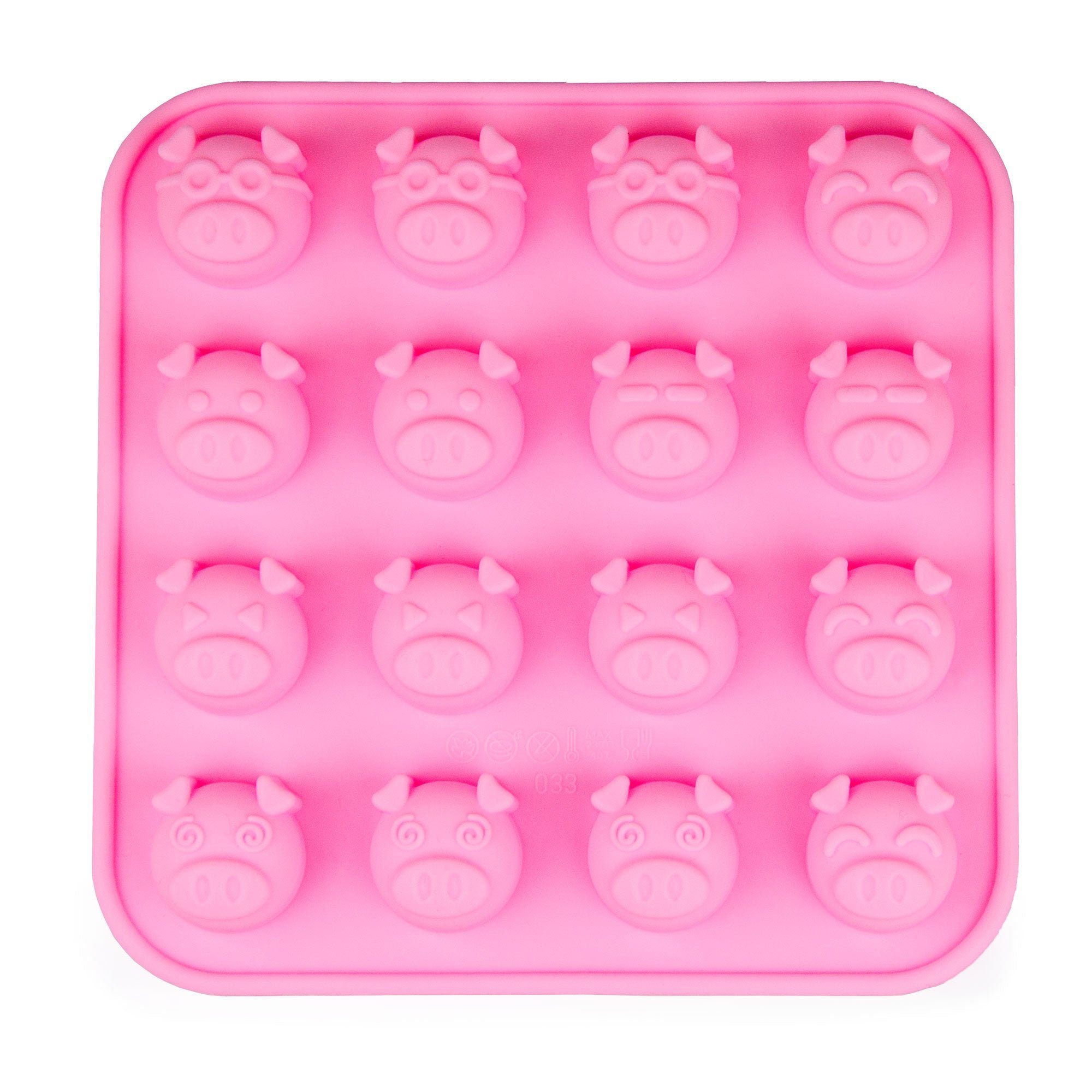 wisefood Silikonform Silikonform Schweichen - pink 17x17x2cm - 1 Form, (1-tlg)