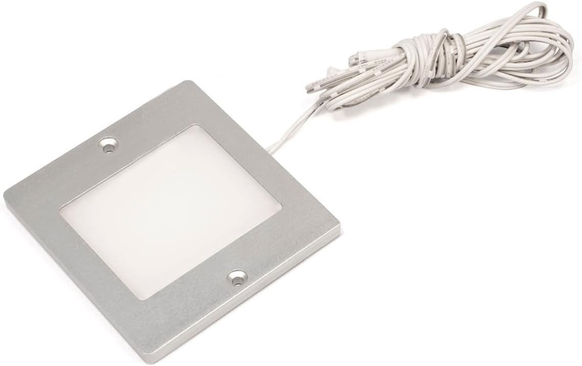 L&S Unterschrankleuchte Anbauleuchte 5er Set Neutralweiß Aluminiumgehäuse Edelstahl