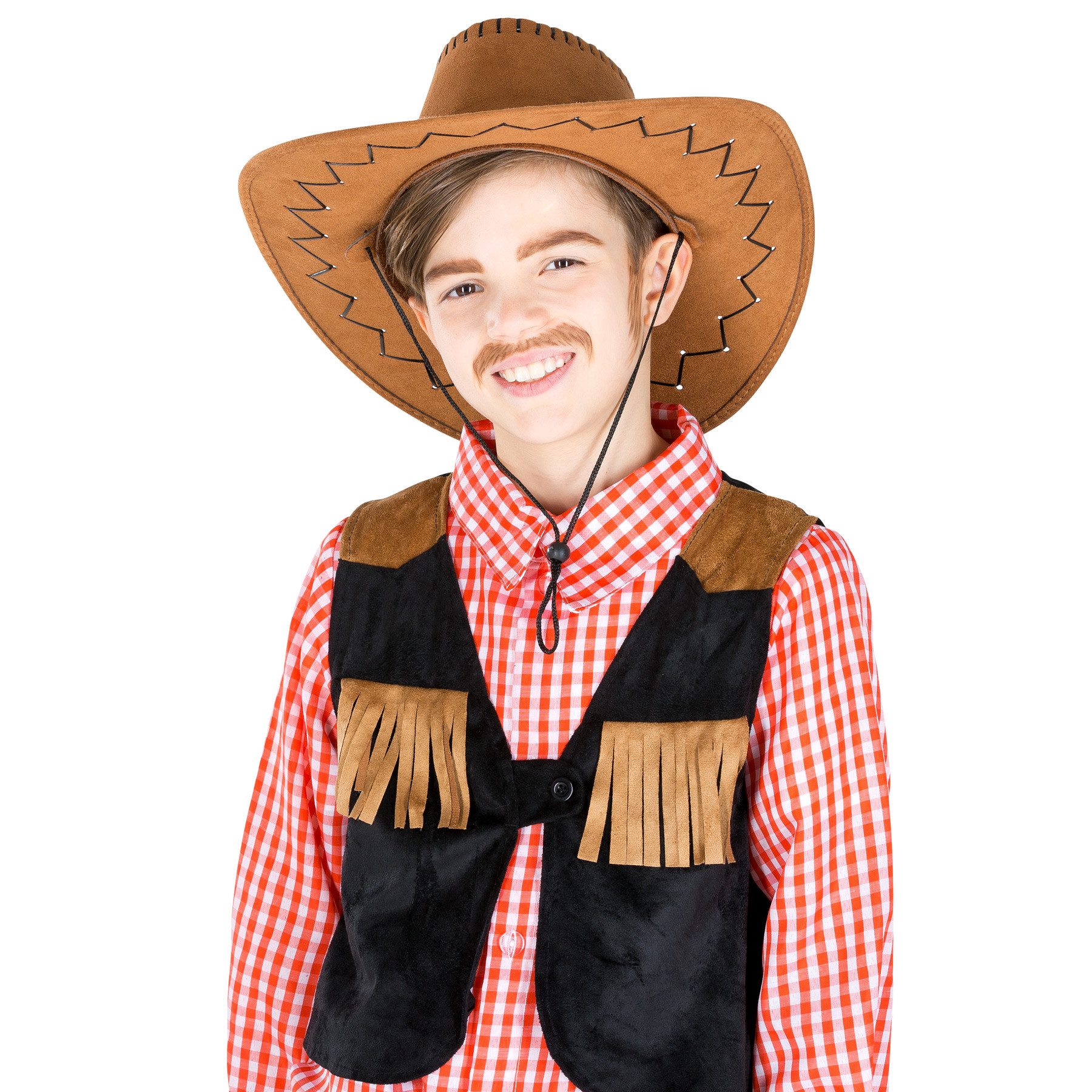 dressforfun Cowboy-Kostüm Jungenkostüm Cowboy Jimmy, Klassische Cowboy-Chap-Hose