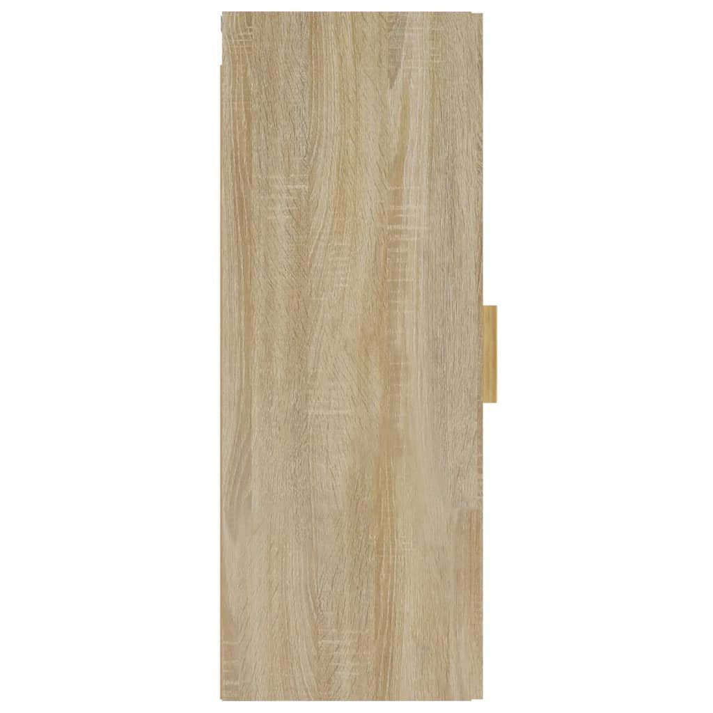 furnicato Wandregal Holzwerkstoff Sonoma-Eiche Wandschrank cm 34,5x34x90