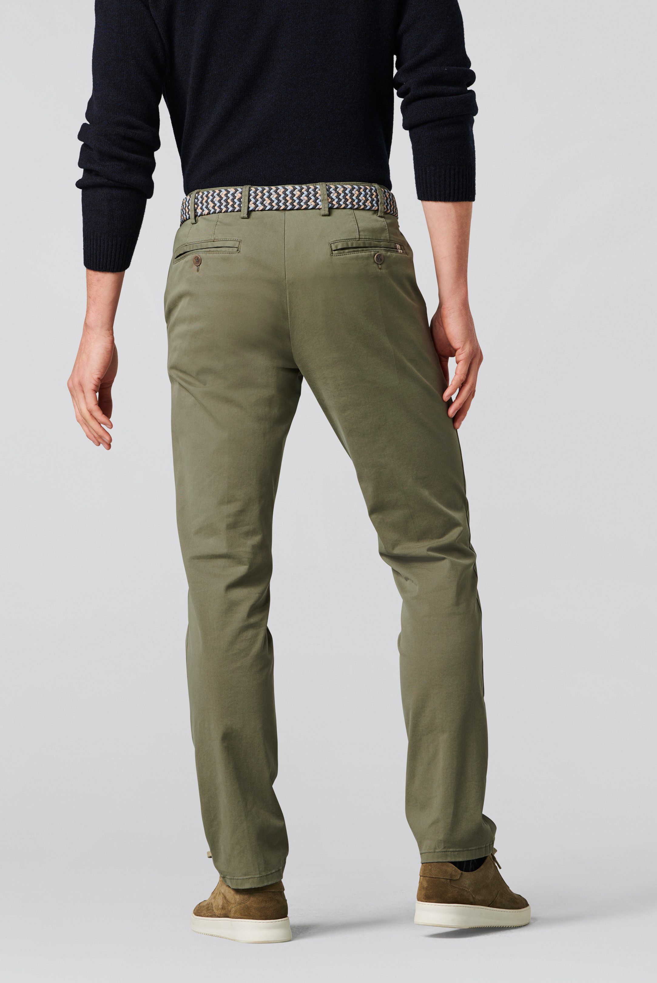 MEYER 5-Pocket-Jeans MEYER OSLO oliv 9-3001-26 - FLEX FAIRTRADE günstig online kaufen