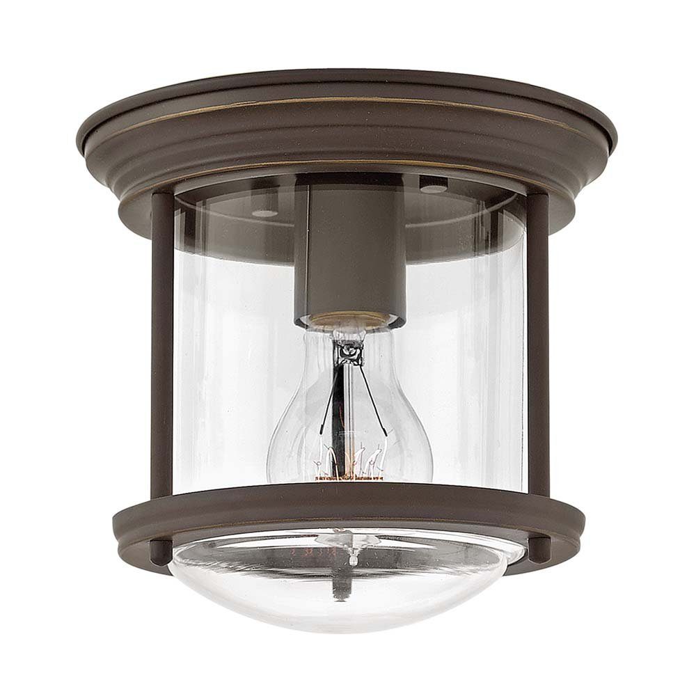 Elstead LIGHTING Deckenleuchte, Leuchtmittel nicht inklusive, Deckenlampe Badezimmerlampe Deckenleuchte IP44 Bronze Stahl Glas D