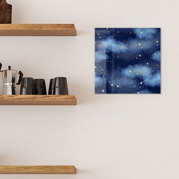 DEQORI Magnettafel 'Sternenhimmel und Wolken', Whiteboard Pinnwand beschreibbar