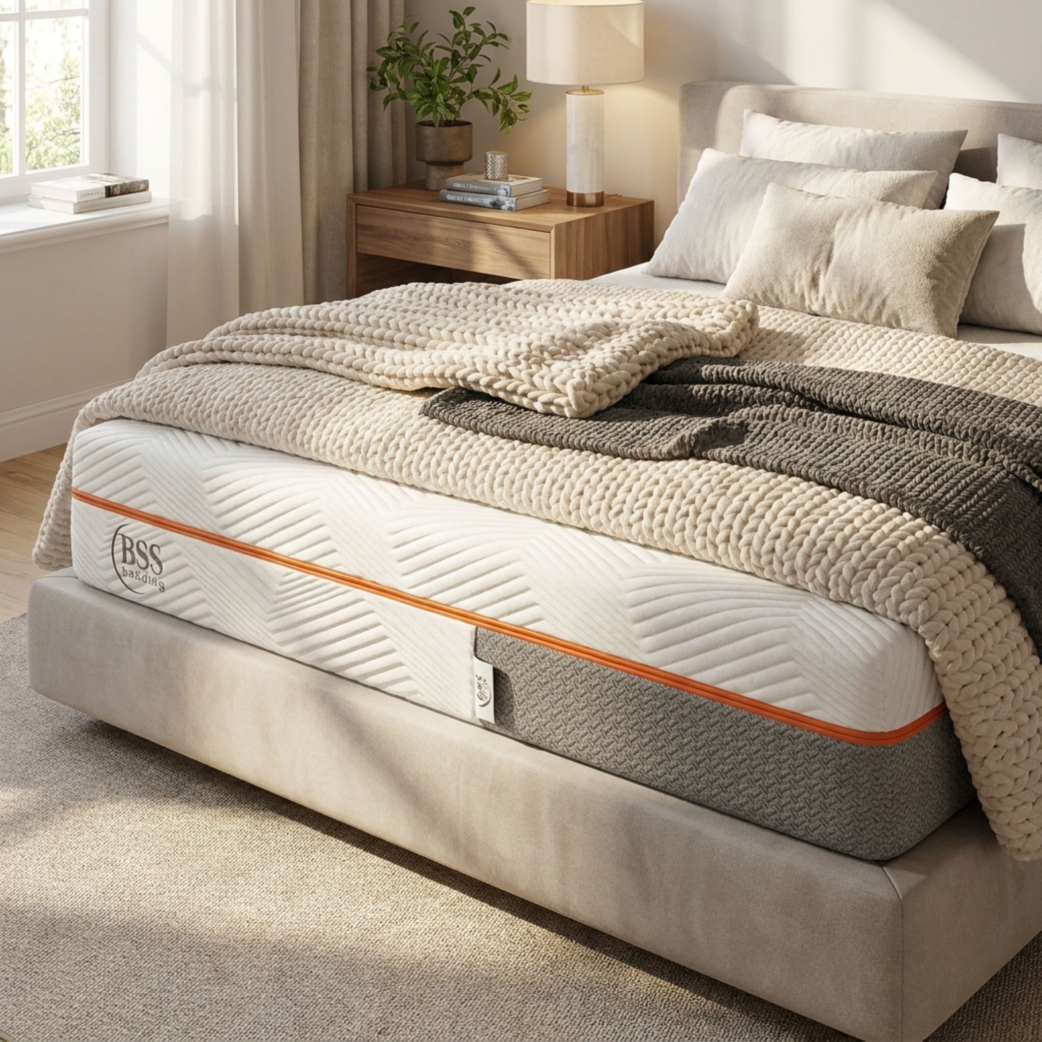 Kaltschaummatratze 7-Zonen Wendematratze mit zwei Liegeseiten H2&H3, gowoll, 22 cm hoch, (Matratze 90 x 200, visco matratze 90x200), Air Memory Schaum, Anti Rutsch Unterseite mit Reißverschluss