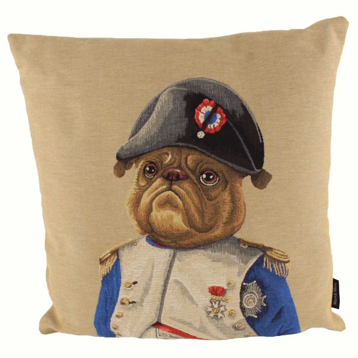 Mars & More Dekokissen Mars & More Gobelin Kissen Sir Napoleon Bulldogge ca 45 x 45 cm