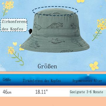 Rnemitery Fischerhut Baby-Fischerhut mit breiter Krempe UV-Schutz Sonnenhut für Kinde