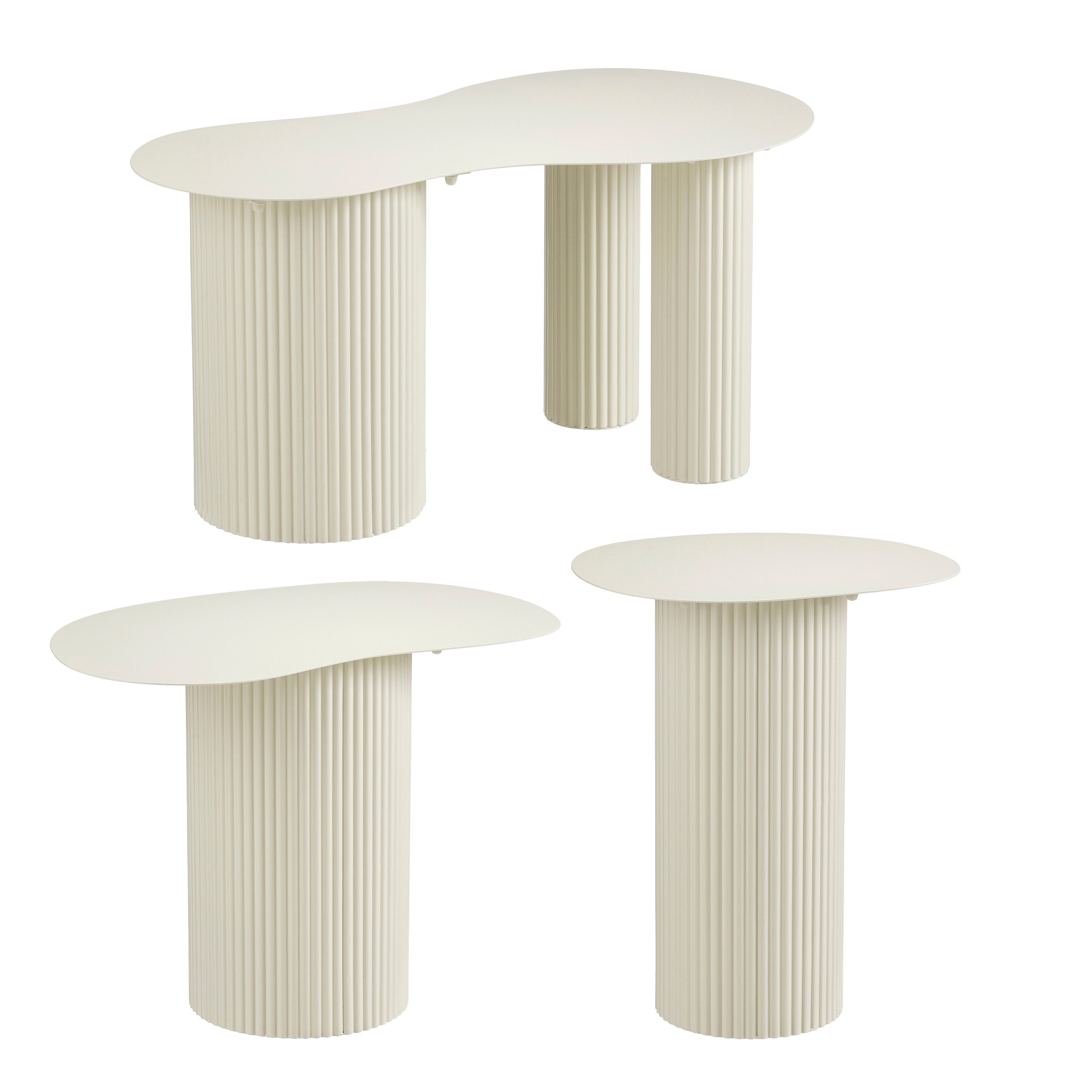 Mica Decorations Beistelltisch Mica Decorations Lux Beistelltisch – Set aus 3