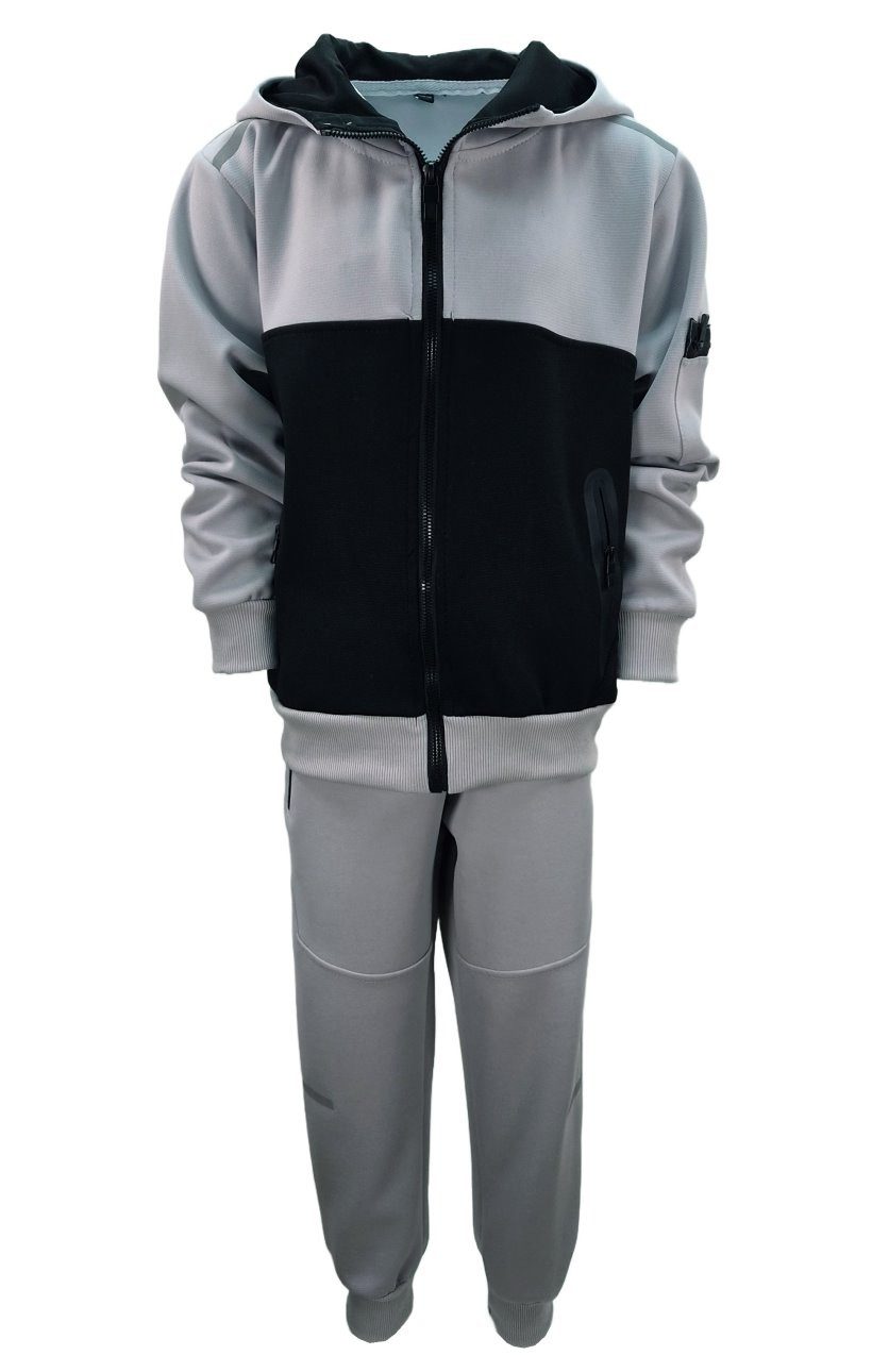 Fashion Boy Trainingsanzug Sportganzug Freizeitanzug Jungen/Mädchen Stretch JF3766 (Set), bestehend aus Hose und Jacke, für Kinder