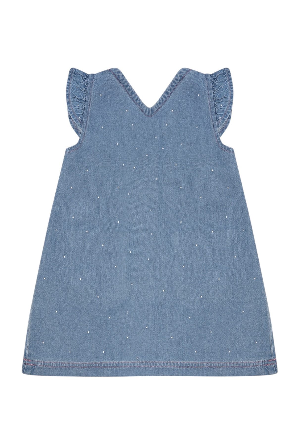 Hust & Claire Jeanskleid HCKaroline Sparkling (1-tlg) Kinder Jeanskleid mit Glitzersteinen Mädchen