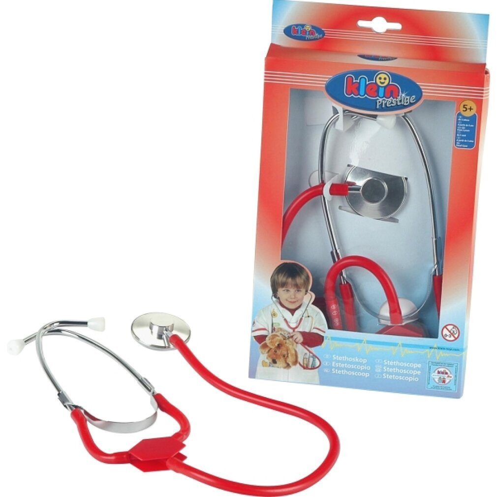 Theo Klein Spielzeug-Arztkoffer Stethoskop, Metall, Rollenspiel