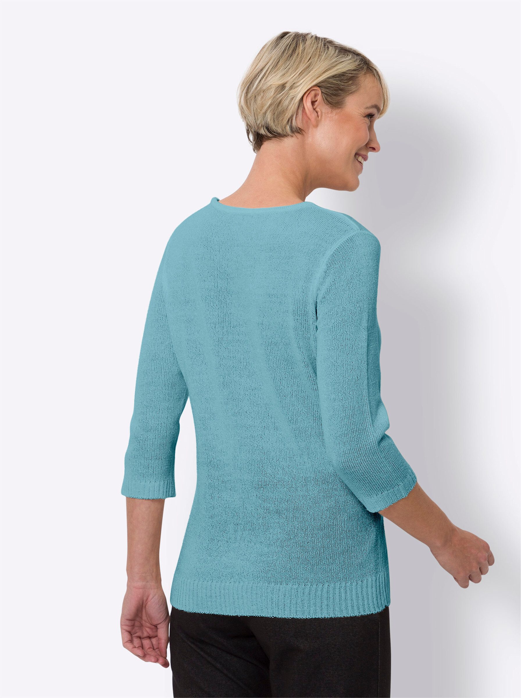 Sieh an! Strickpullover Rundhalspullover . günstig online kaufen