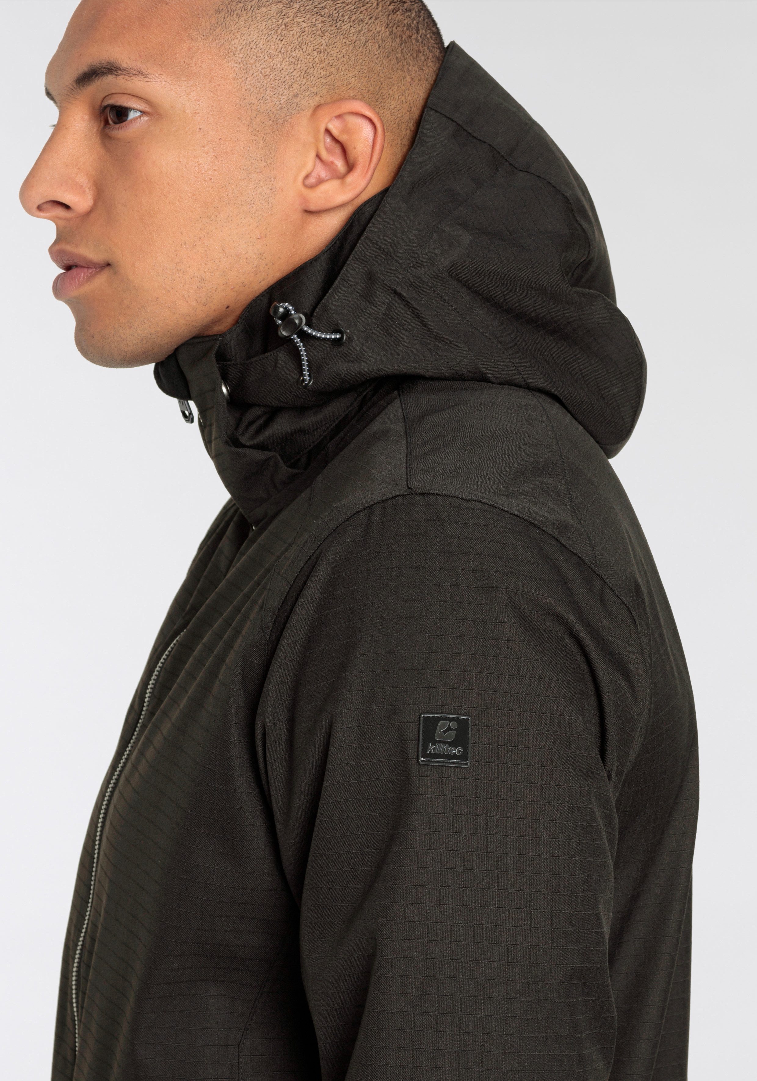 Killtec Funktionsjacke Wasserdicht & atmungsaktiv & abzippbarer Kapuze