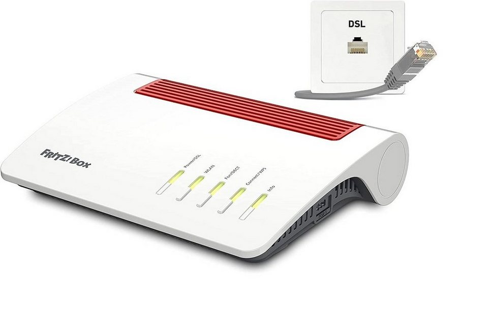 Analog Telefon An Fritzbox 7590 Anschließen AVM FRITZ!Box 7590 AX WLAN-Router, VoIP-Telefonanlage für Analog-, DECT
