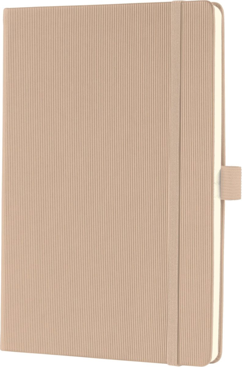 Sigel Notizbuch Notizbuch Conceptum A5 97 Blatt Hardcover kariert 80g beige