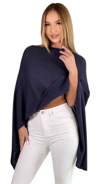 Mississhop Strickponcho Damen Poncho Cape Überwurf Strickponcho feiner Stri günstig online kaufen