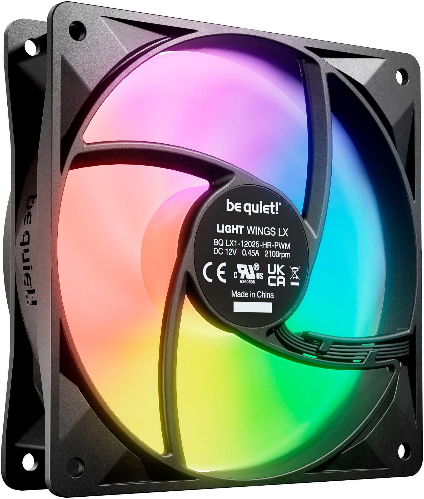 be quiet! Gehäuselüfter LIGHT WINGS LX 120mm PWM High Speed 3-Pack Black