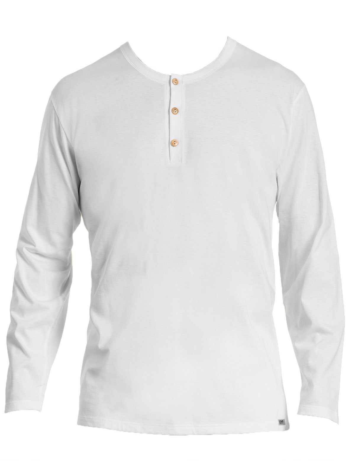 Sparpack langarm KUMPF Cotton Markenqualität Unterziehshirt weiss hohe Herren 2er Bio 2-St) (Spar-Set, Shirt