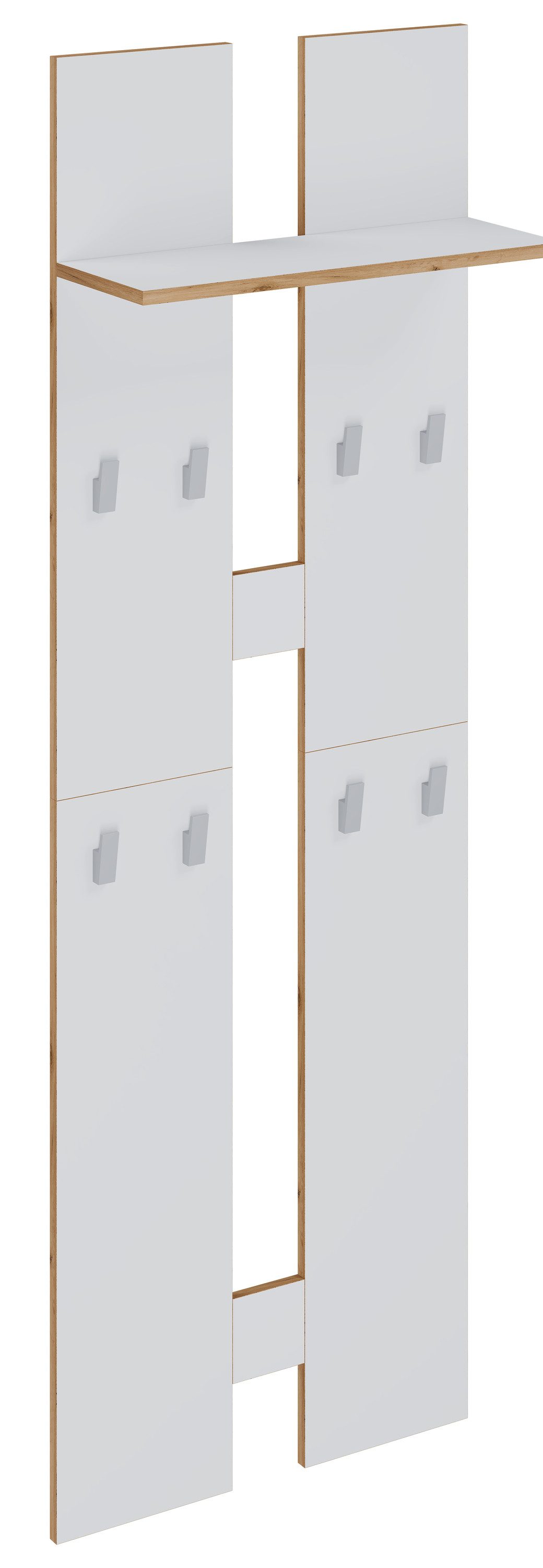 VCM Garderobenschrank Holz Set Dielenmöbel Gardeobe Kleiderhaken Salia L günstig online kaufen