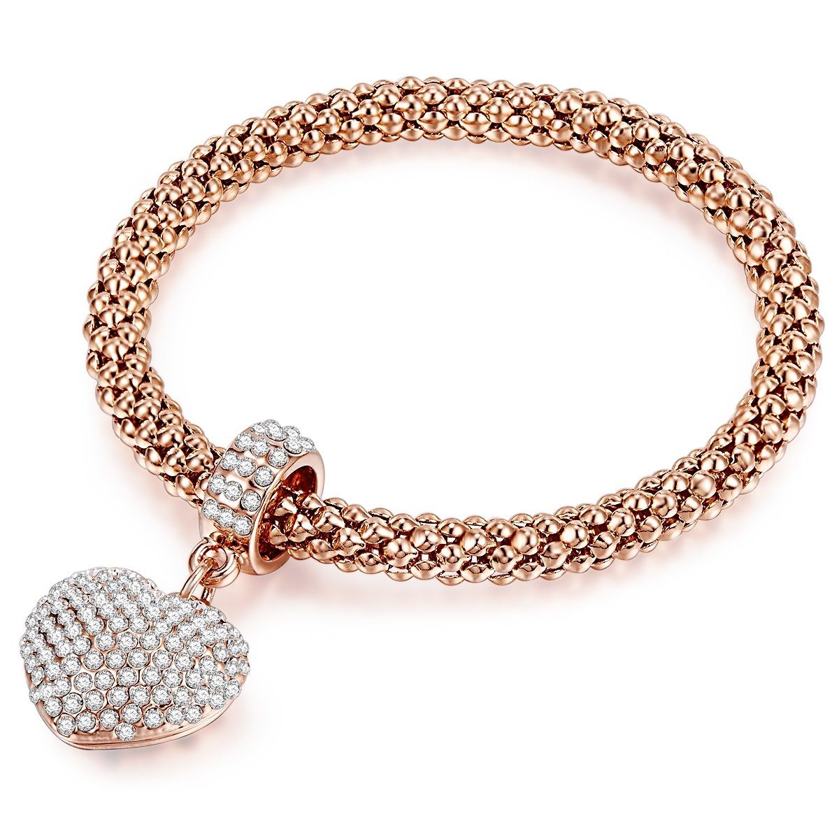Lulu & Jane Armband Herz roségold, mit Herz günstig online kaufen