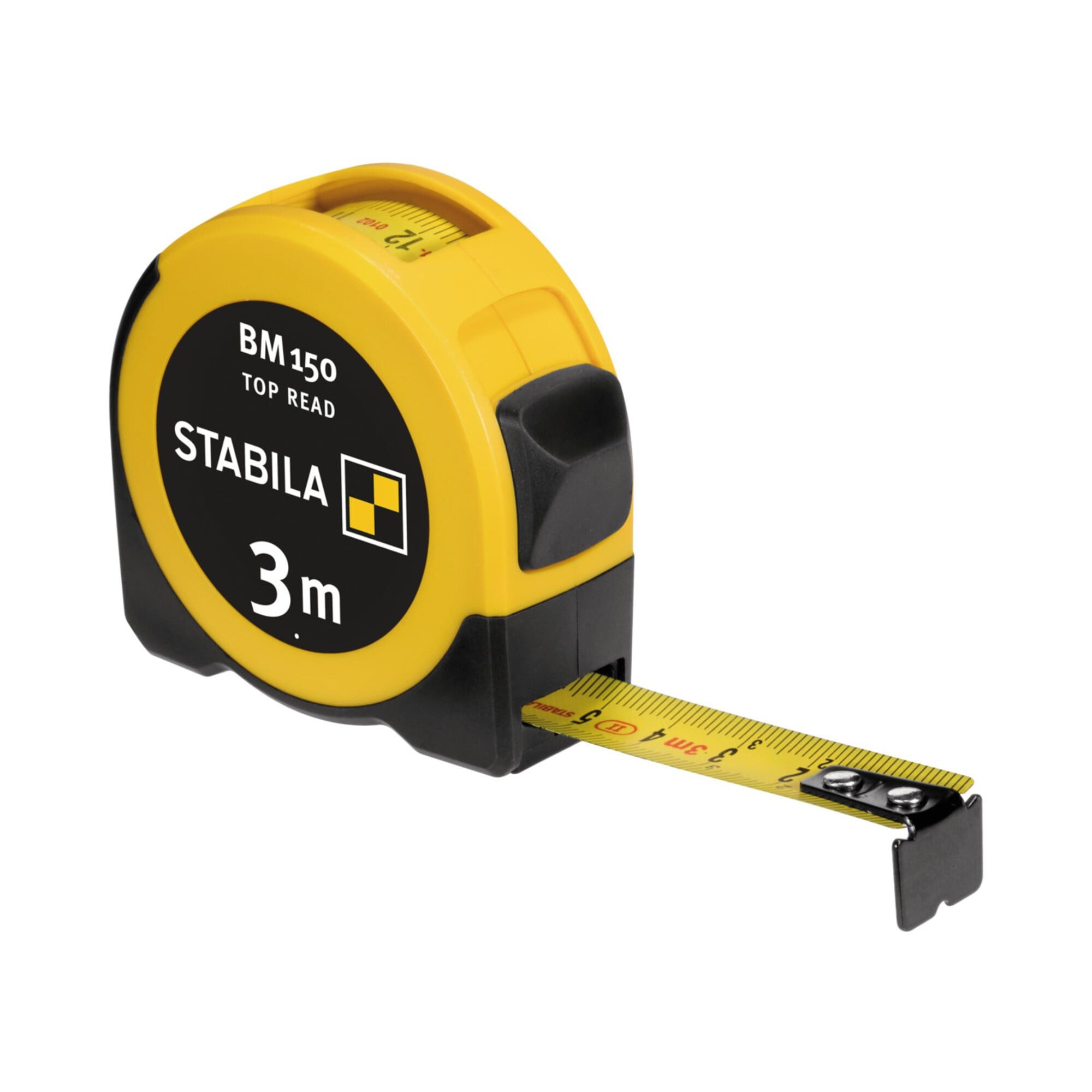 Stabila Maßband STABILA Taschenbandmaß BM 150, 3 m, Maßband mit metrischer Skala, Sich
