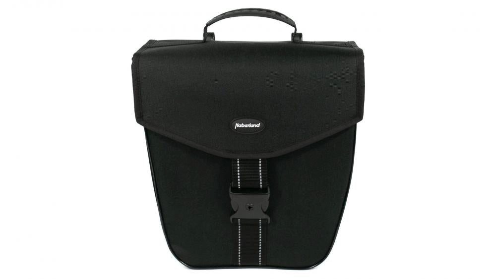 Haberland Fahrradtasche Haberland Einzeltasche 16l Classic schwarz - robuste Gepäckträgertasch