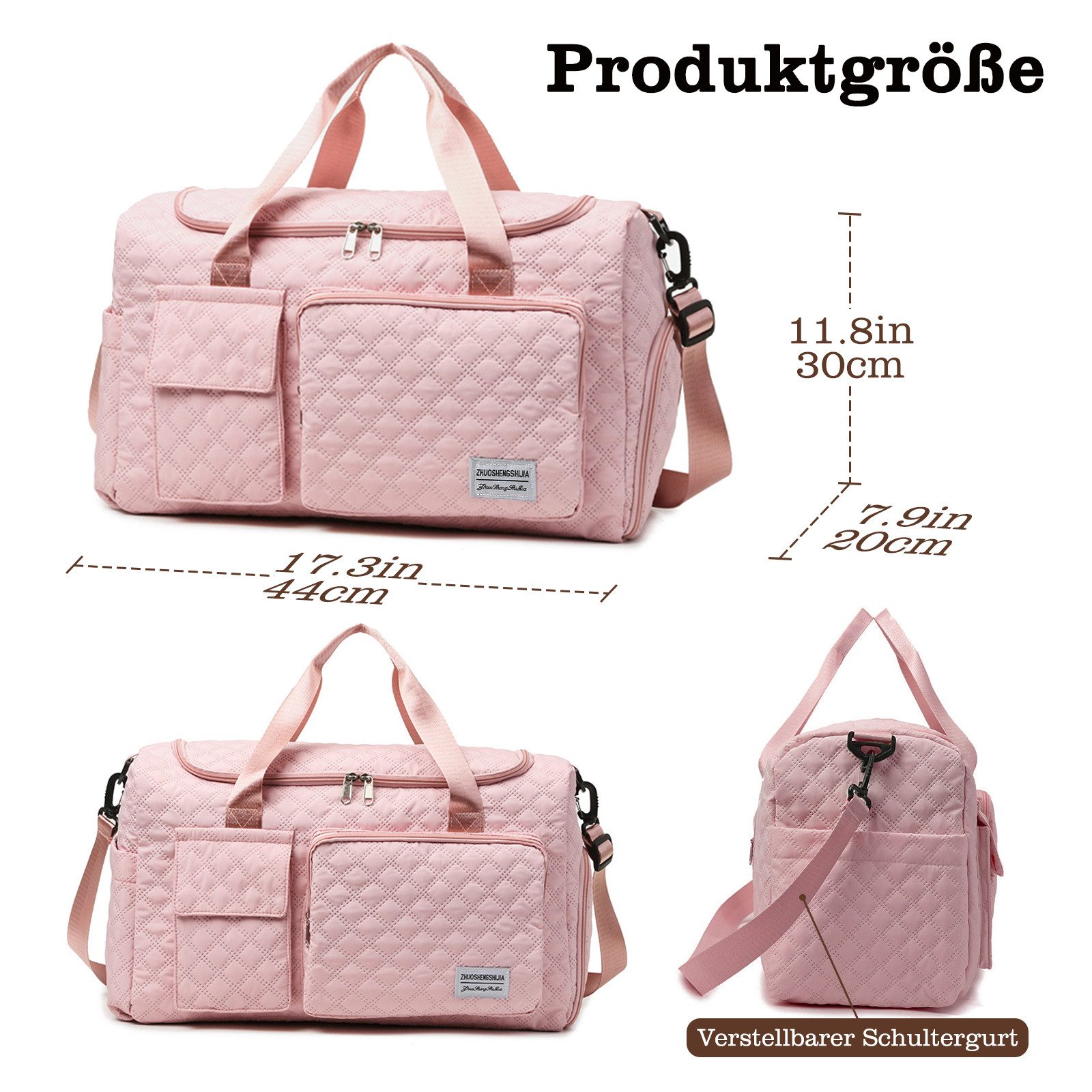 Heyork Reisetasche Reisetasche mit Schuhfach Nassfach Wasserdicht Sporttasc günstig online kaufen