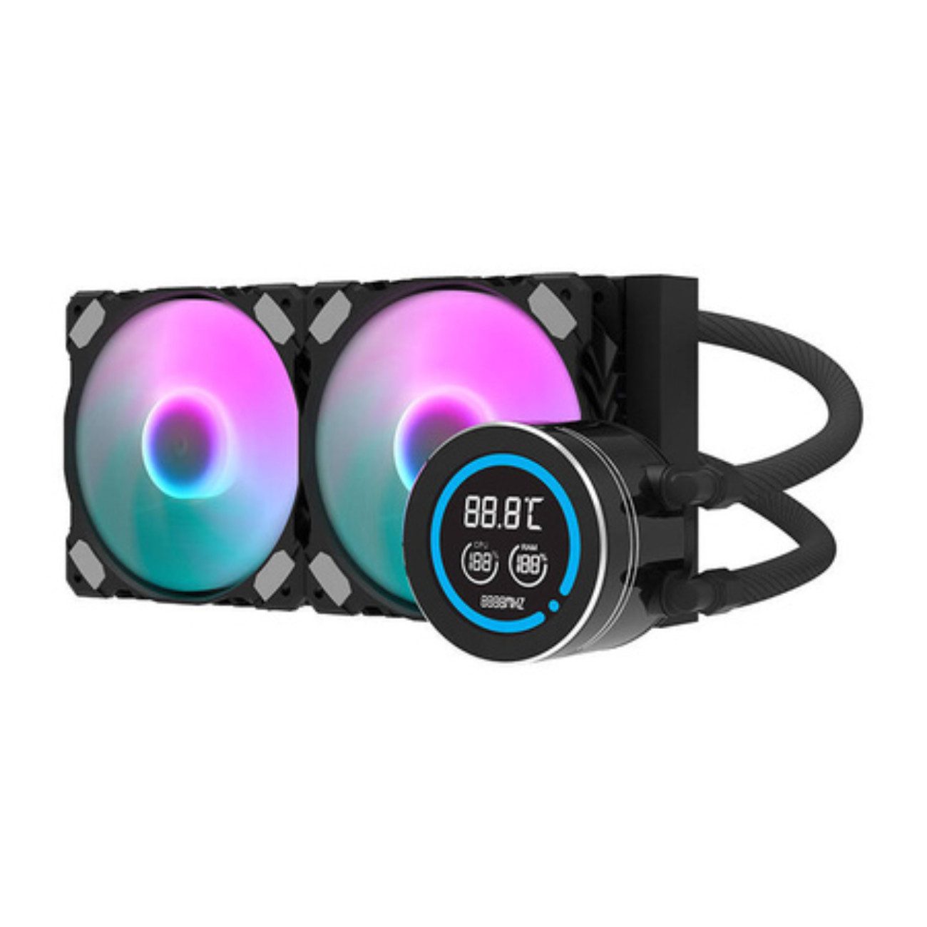Darkflash Wasserkühlung DN-D240, LCD-Display, ARGB-Beleuchtung, Dual-Lüfter, breite Kompatibilität