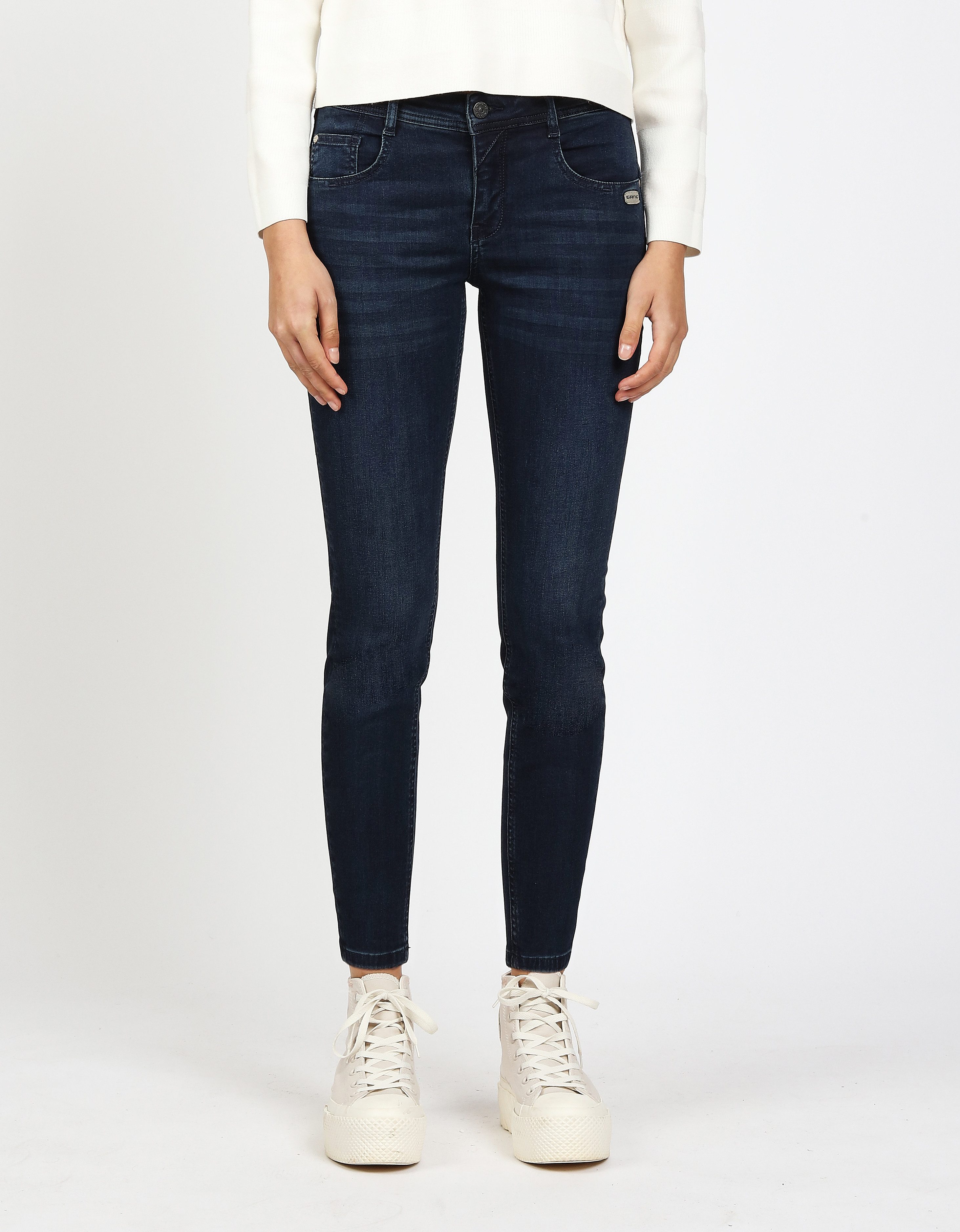 GANG Relax-fit-Jeans 94AMELIE mit Used-Effekten günstig online kaufen