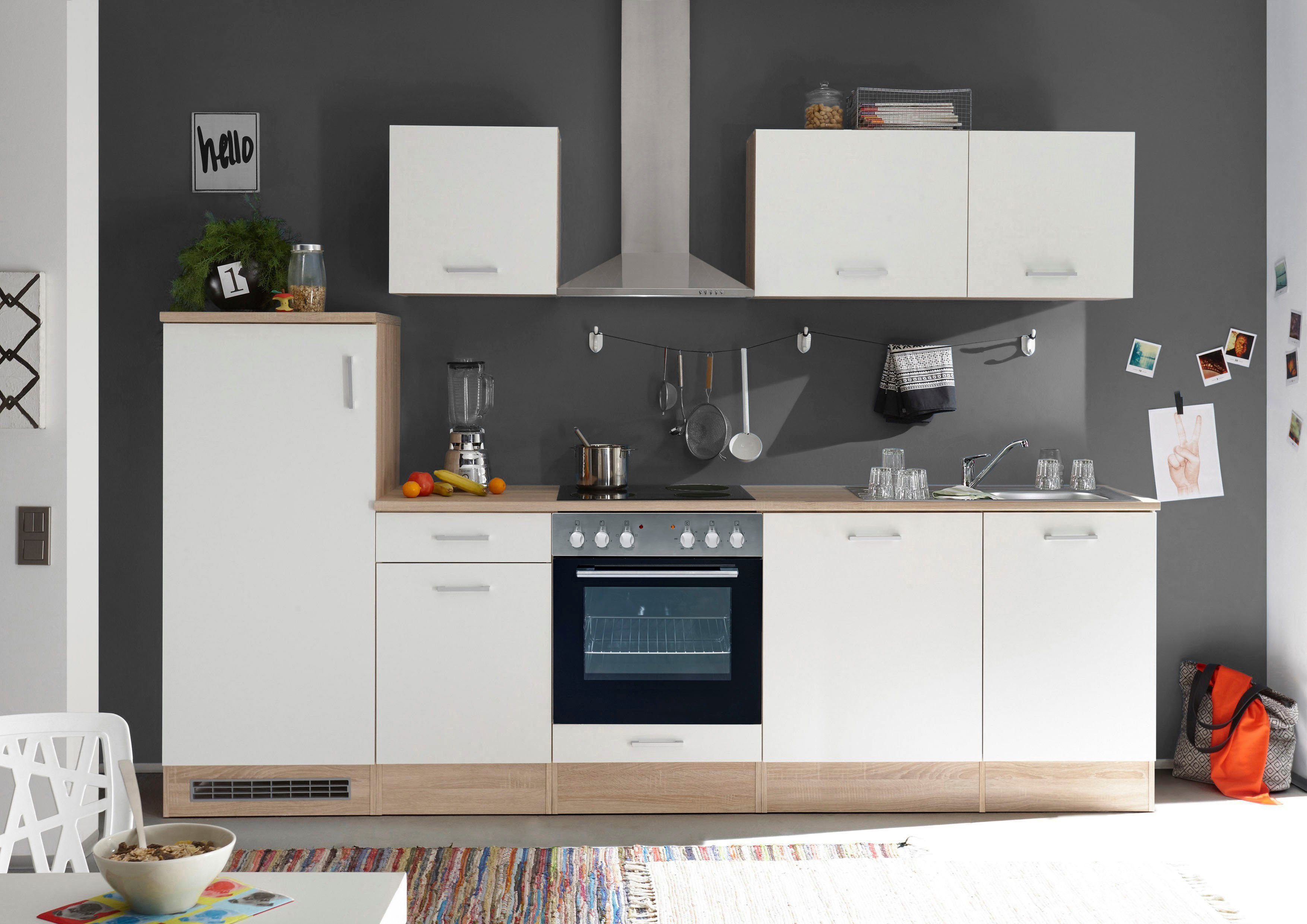 BASIC by Balculina Küchenzeile Andy, Breite 280 cm, wahlweise mit E-Geräten günstig online kaufen