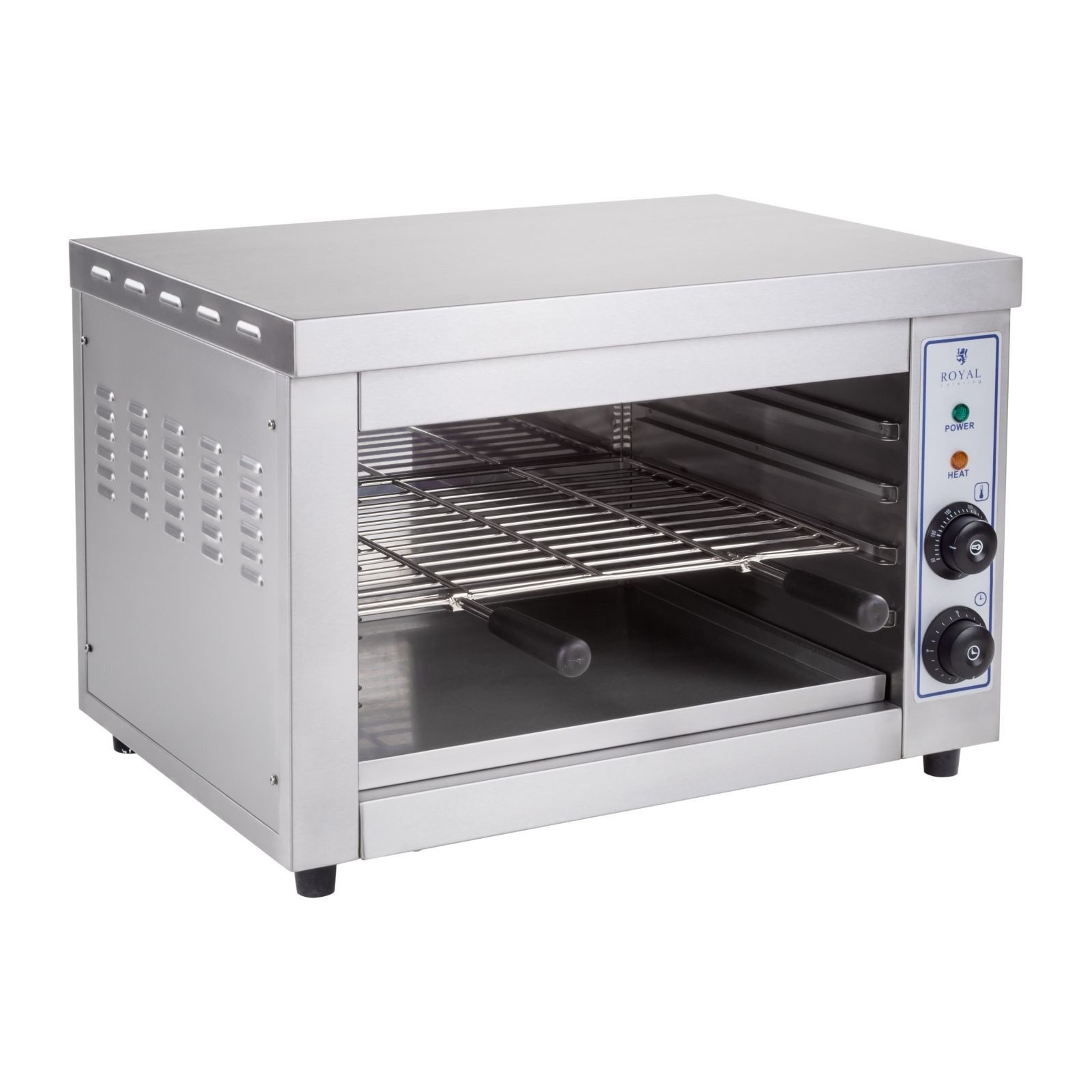 Royal Catering Elektrogrill Salamander Ofen Überbackgerät Elektro Grill Toaster Edelstahl 3250 W, 3250 W