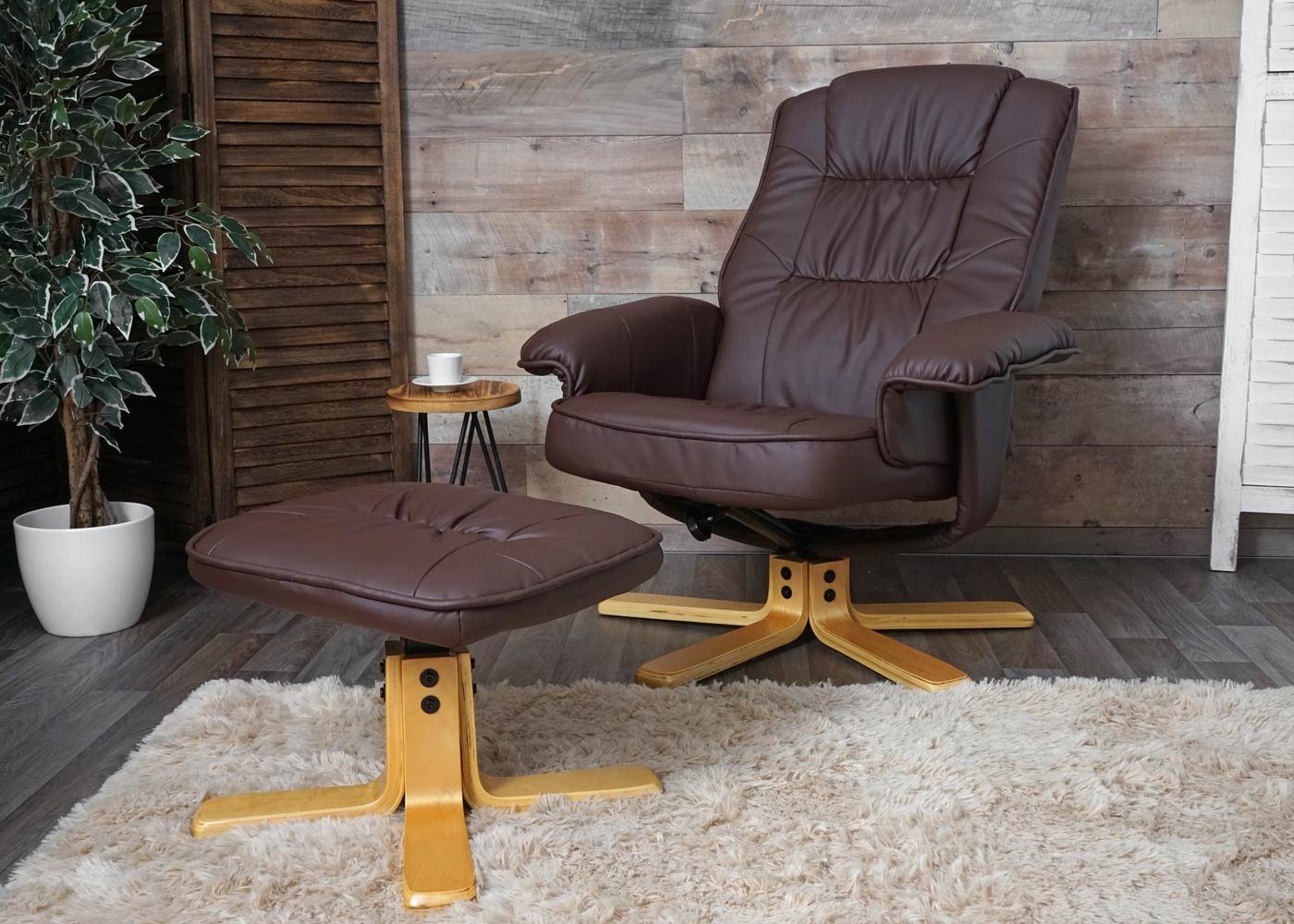 MCW Relaxsessel H56, Um 360° drehbar, Sessel neigbar, Bequeme Polsterung, Praktische Tasche