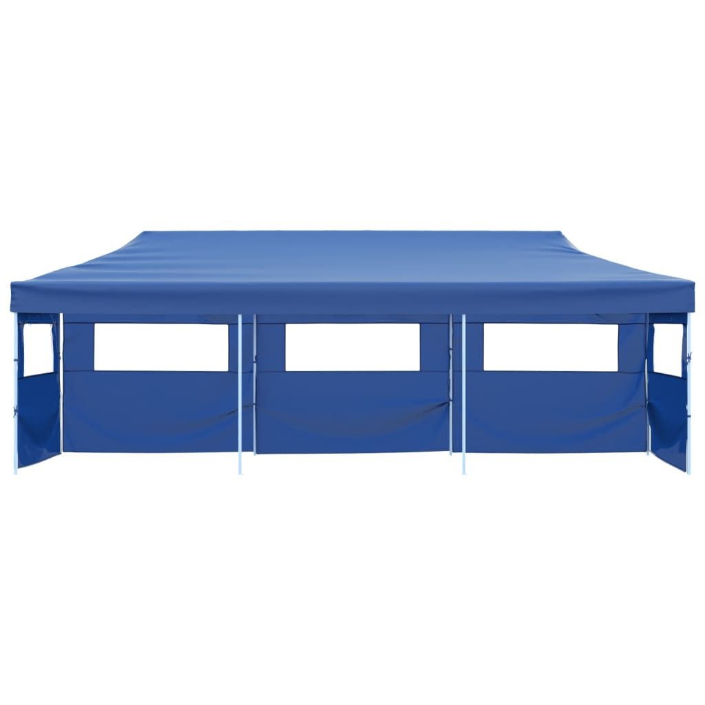 Thumbnail - vidaXL Partyzelt Faltzelt Partyzelt Pop-Up mit 5 Seitenwänden 3 x 9 m Blau