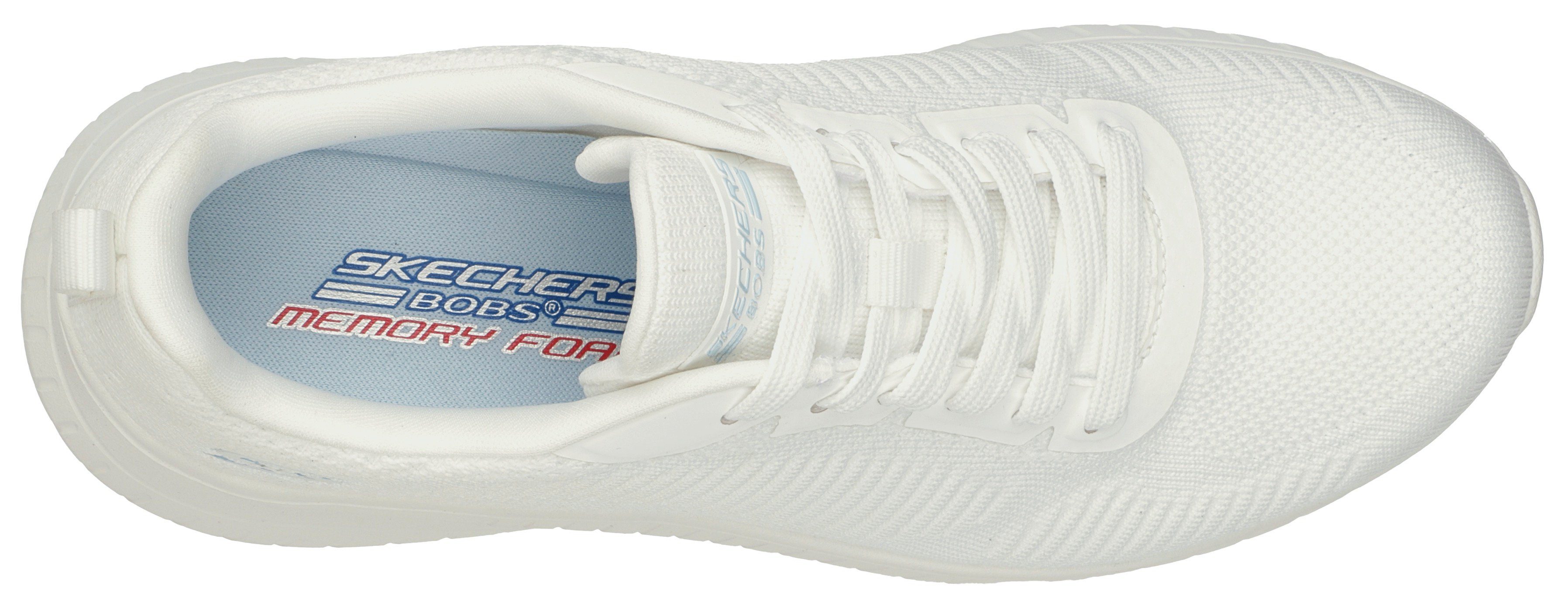 SQUAD FACE OFF Innensohle komfortabler BOBS Sneaker offwhite mit Skechers CHAOS