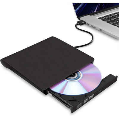 GelldG Externes CD DVD Laufwerk, USB 3.0 DVD Brenner CD-Brenner