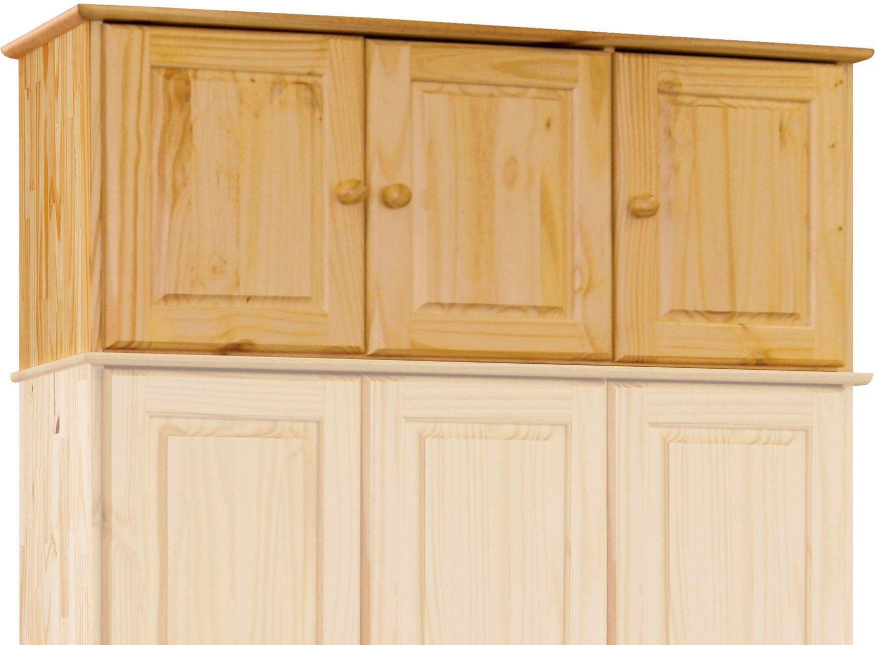 MÖBILIA Aufsatzschrank (1-St) gefertigt aus massivem Kiefernholz