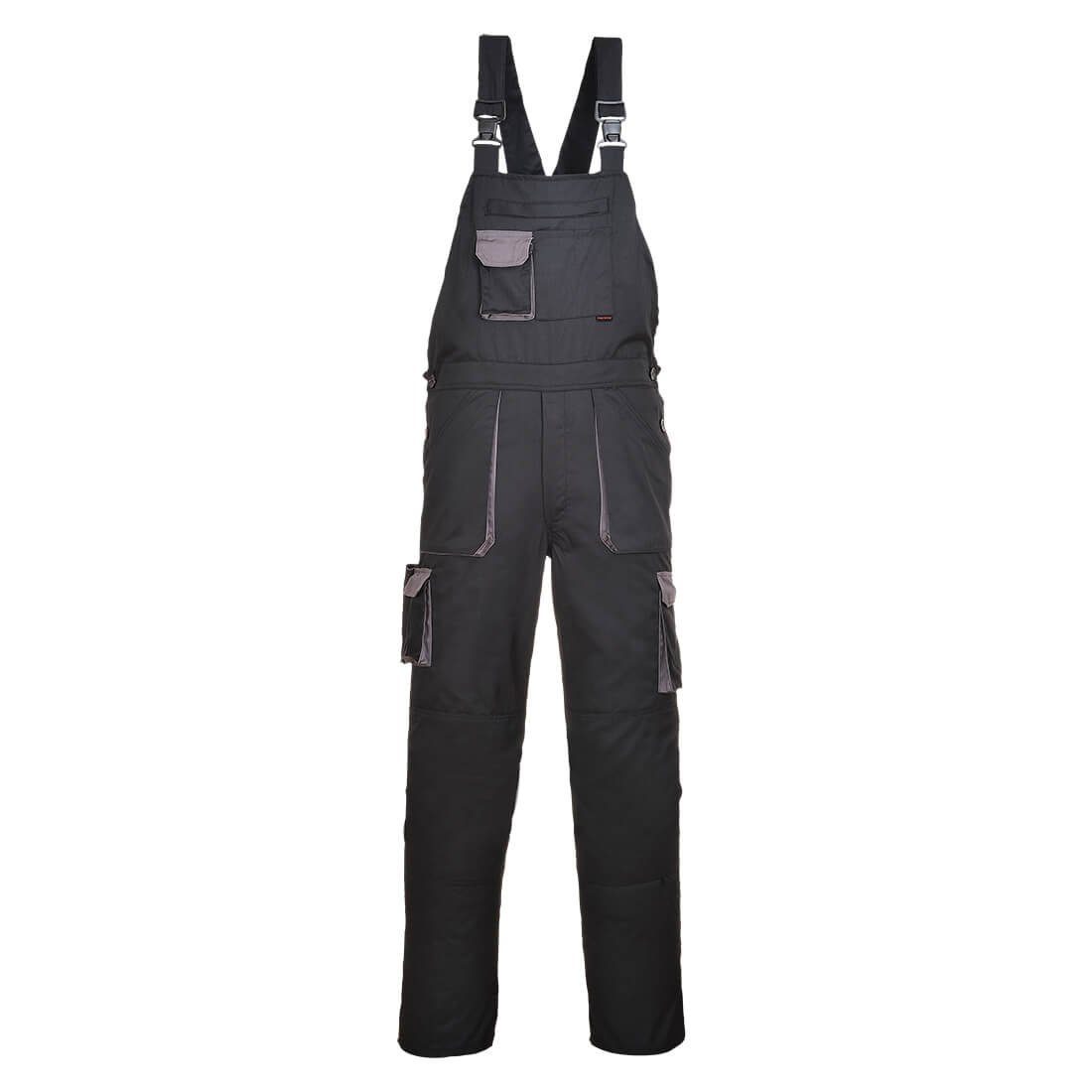 Portwest Arbeitslatzhose TX12 - Portwest Texo Kontrast Latzhose Arbeitshose schwarz