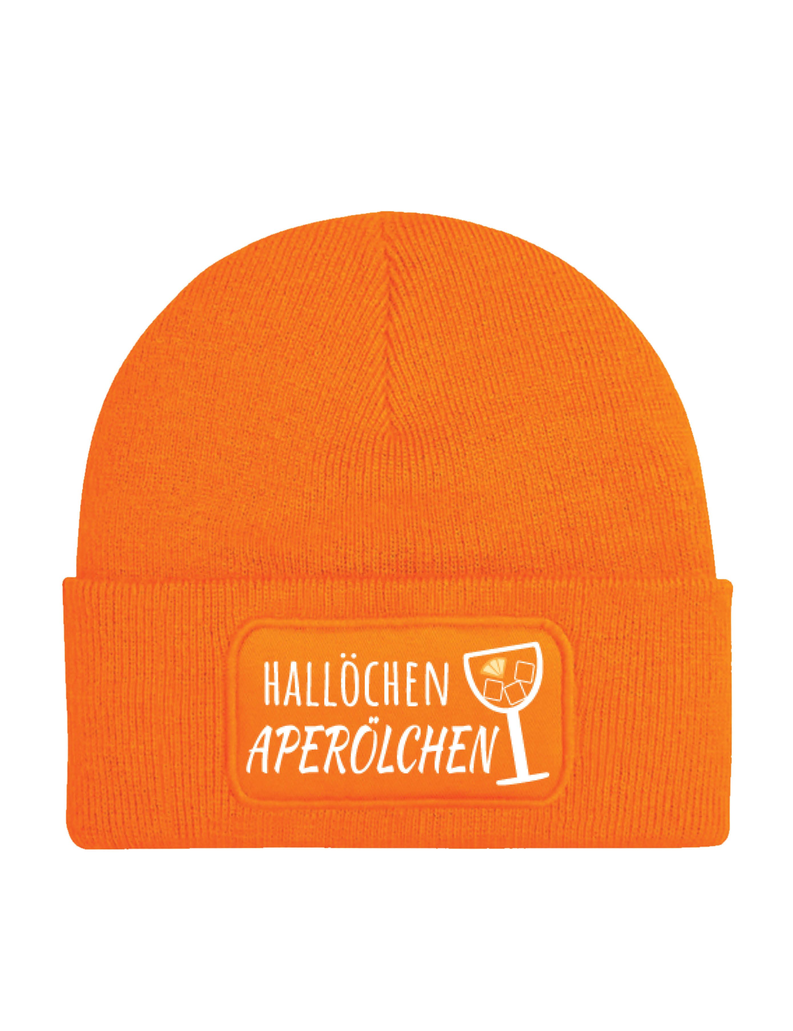 Youth Designz Beanie Unisex "Hallöchen Aperölchen" Beanie Mütze für Damen & Herren Geschenk mit lustigem Spruch
