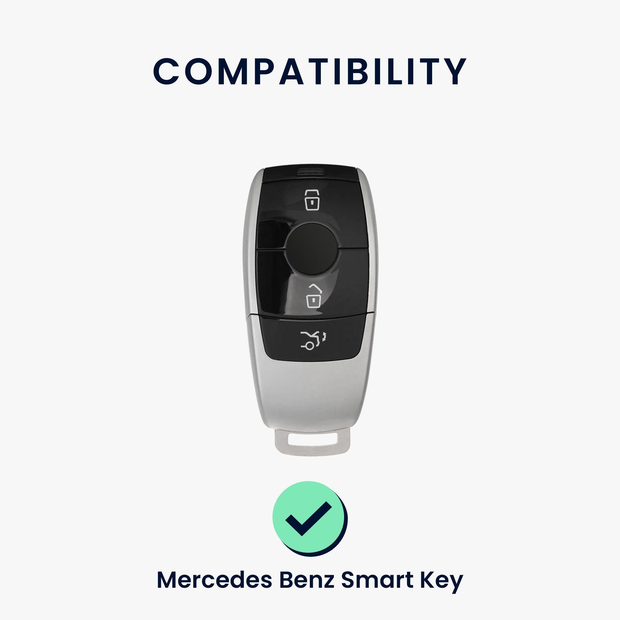 kwmobile Schlüsseltasche Autoschlüssel Hülle für Mercedes Benz (1-tlg), Schlüsselhülle Silikon Case Schlüssel Cover