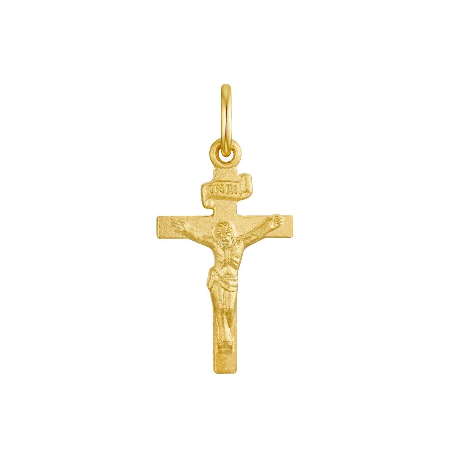 Set für deine Kreuz die mit (1-tlg), 375, Genau Ergänzung Kette Damen Unisex, Herren, Corpus richtige Gold Anhänger Amor und für
