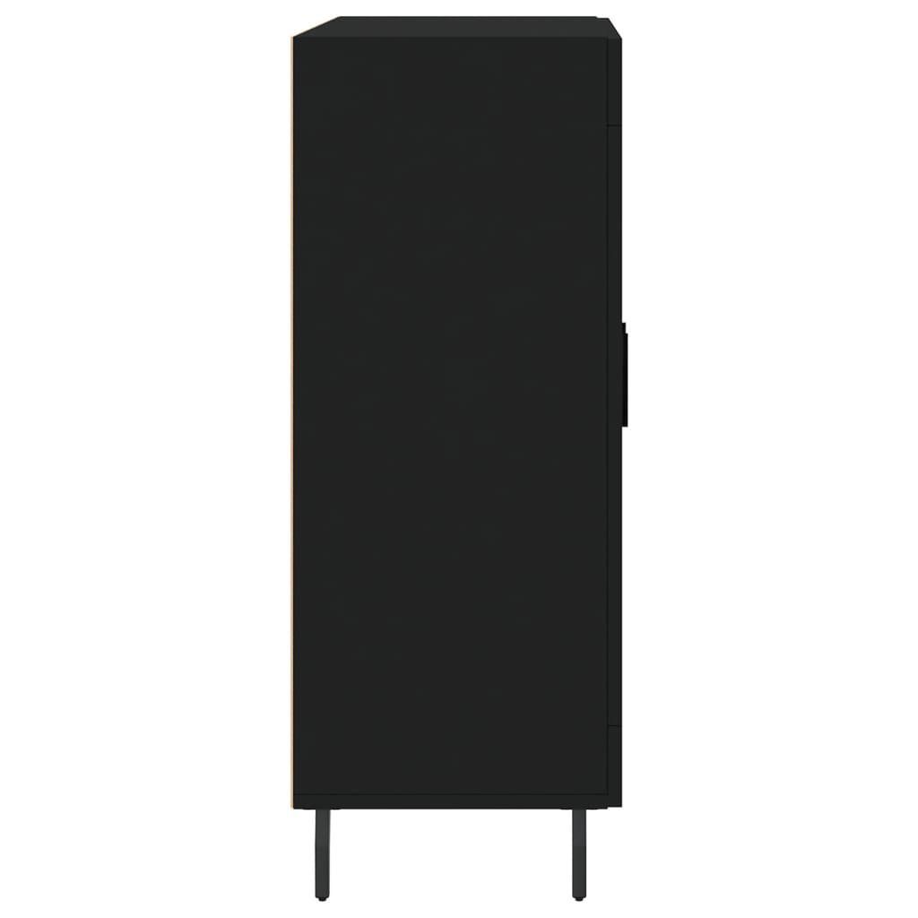 vidaXL Schwarz (1 cm Sideboard 69,5x34x90 St) Sideboard Holzwerkstoff