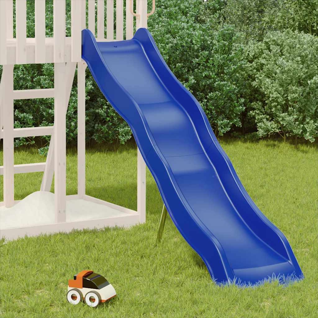vidaXL Spielturm Kinderrutsche Blau 210x40 cm Polypropylen