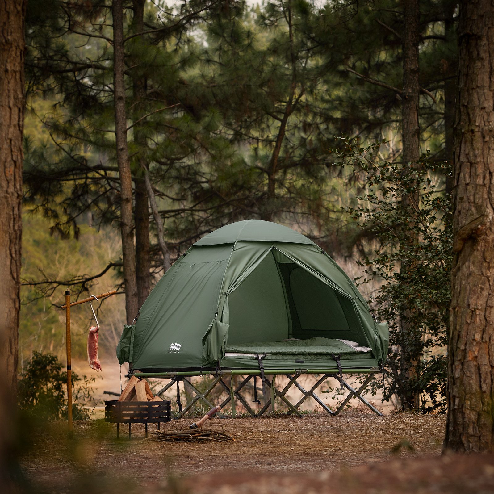 SoBuy Feldbett OGS32, Vorzelt Wasserdichtes Campingbett Campingliege Famili günstig online kaufen