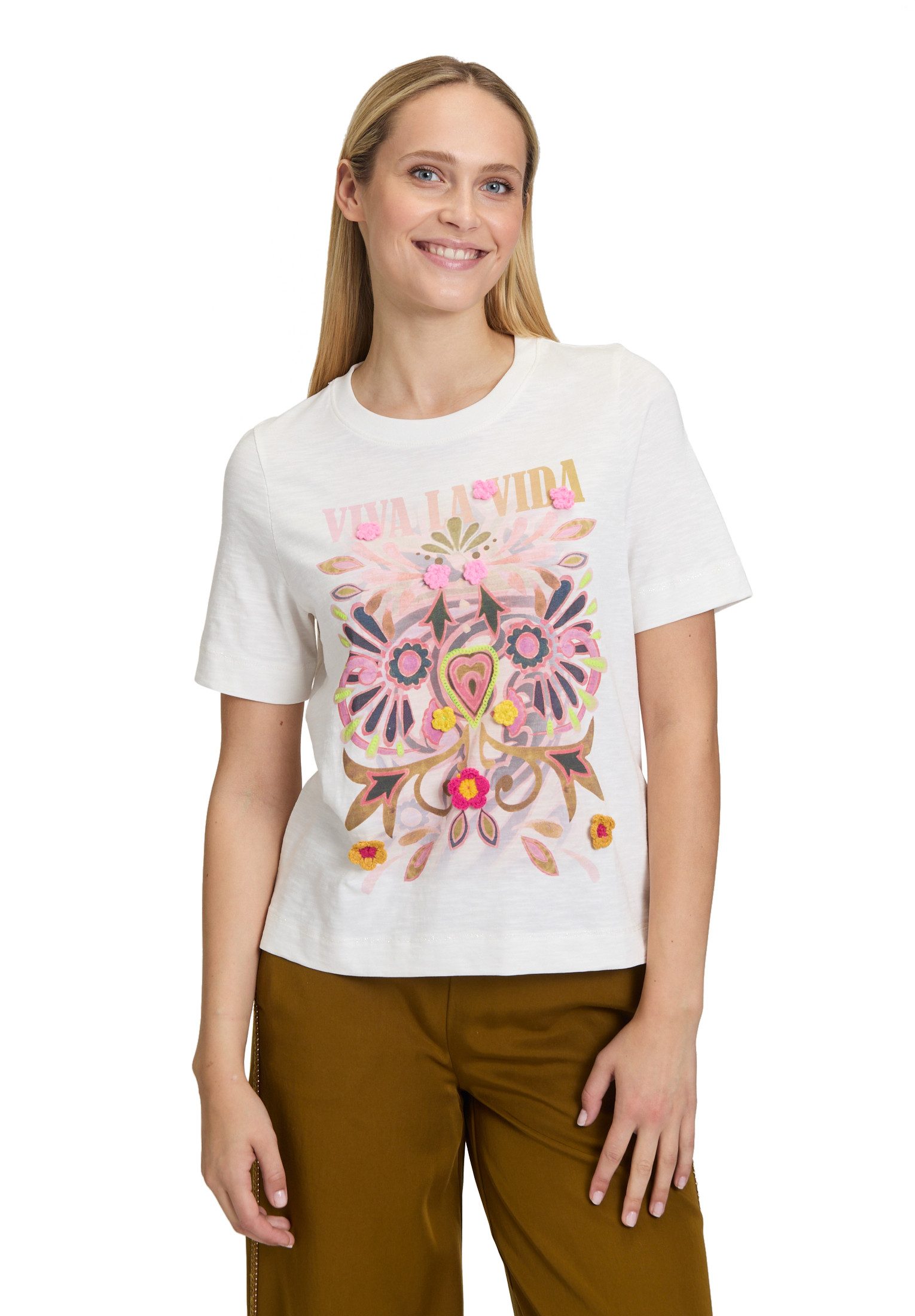 Cartoon Kurzarmshirt Cartoon Damen Printshirt mit günstig online kaufen