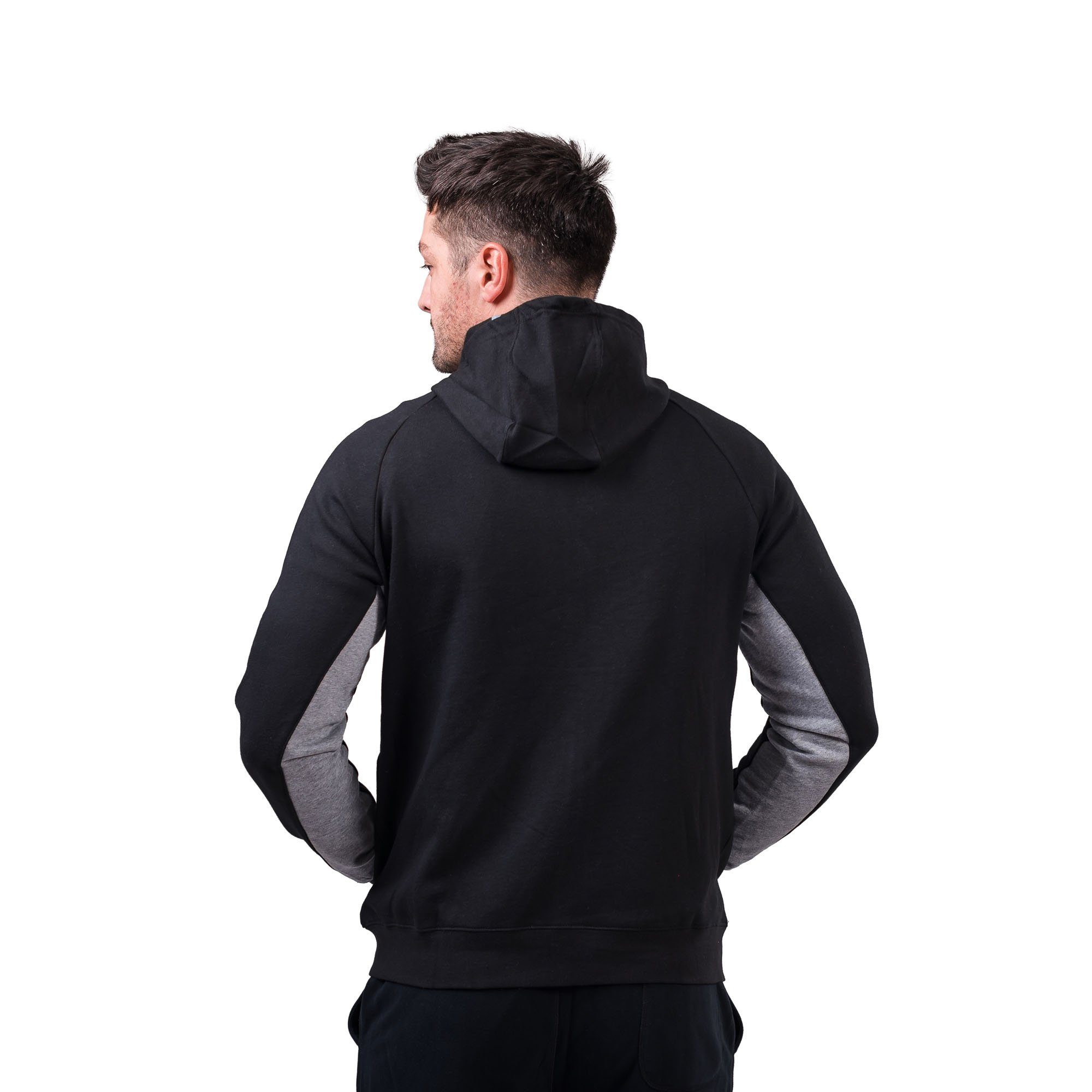 PEAK Sweatjacke Zip im schwarz Hoody sportlichen Look